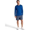 Gaiam Men’s Long Sleeve Crewneck Top, Standard Fit, Stretch Midweight Material(Limoges Heather – Intent)