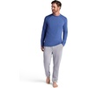 Gaiam Men’s Long Sleeve Crewneck Top, Standard Fit, Stretch Midweight Material(True Navy – Bliss Balance)