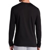 Gaiam Men’s Long Sleeve Henley Shirt, Standard Fit, Stretch Midweight Material(Black – Bliss Balance)