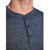 Gaiam Men’s Long Sleeve Henley Shirt, Standard Fit, Stretch Midweight Material(Cool Grey Heather – Bliss Balance)