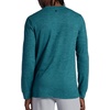 Gaiam Men’s Long Sleeve Henley Shirt, Standard Fit, Stretch Midweight Material(Deep Teal Heather – Commuter)