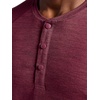 Gaiam Men’s Long Sleeve Henley Shirt, Standard Fit, Stretch Midweight Material(Port Royale Heather – Commuter)