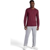 Gaiam Men’s Long Sleeve Henley Shirt, Standard Fit, Stretch Midweight Material(Port Royale Heather – Commuter)