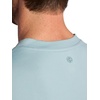 Gaiam Men’s Long Sleeve Henley Shirt, Standard Fit, Stretch Midweight Material(Slate – Bliss Balance)
