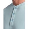 Gaiam Men’s Long Sleeve Henley Shirt, Standard Fit, Stretch Midweight Material(Slate – Bliss Balance)