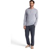 Gaiam Men’s Long Sleeve Henley Shirt, Standard Fit, Stretch Midweight Material(Sleet Heather – Bliss Balance)