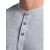 Gaiam Men’s Long Sleeve Henley Shirt, Standard Fit, Stretch Midweight Material(Sleet Heather – Bliss Balance)
