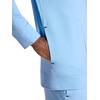 Gaiam Men’s Lotus Oblong Hoodie, Relaxed Fit, Stretch Heavyweight Terry Material(Placid Blue)