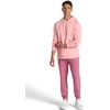 Gaiam Men’s Lotus Oblong Hoodie, Relaxed Fit, Stretch Heavyweight Terry Material(Quartz Pink)