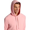 Gaiam Men’s Lotus Oblong Hoodie, Relaxed Fit, Stretch Heavyweight Terry Material(Quartz Pink)