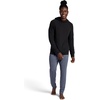 Gaiam Men’s Namaste Cowl Neck Hoodie, Standard Fit, Stretch Midweight Terry Material(Black)