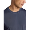 Gaiam Men’s Omtech Short Sleeve Crewneck T-Shirt, Standard Fit, Stretch Lightweight Performance Material(Cool Grey)