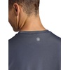 Gaiam Men’s Omtech Short Sleeve Crewneck T-Shirt, Standard Fit, Stretch Lightweight Performance Material(Cool Grey)