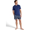Gaiam Men’s Omtech Short Sleeve Crewneck T-Shirt, Standard Fit, Stretch Lightweight Performance Material(Medieval Blue)