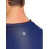 Gaiam Men’s Omtech Short Sleeve Crewneck T-Shirt, Standard Fit, Stretch Lightweight Performance Material(Medieval Blue)