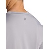 Gaiam Men’s Omtech Short Sleeve Crewneck T-Shirt, Standard Fit, Stretch Lightweight Performance Material(Sleet)