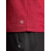 Gaiam Men’s Power Long Sleeve Crewneck Top, Standard Fit, Stretch Heavyweight Fleece Material(Biking Red Heather)