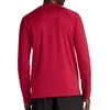 Gaiam Men’s Power Long Sleeve Crewneck Top, Standard Fit, Stretch Heavyweight Fleece Material(Biking Red Heather)