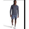 Gaiam Men’s Power Long Sleeve Crewneck Top, Standard Fit, Stretch Heavyweight Fleece Material(Ebony Heather)