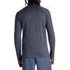 Gaiam Men’s Power Long Sleeve Crewneck Top, Standard Fit, Stretch Heavyweight Fleece Material(Ebony Heather)