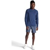 Gaiam Men’s Power Long Sleeve Crewneck Top, Standard Fit, Stretch Heavyweight Fleece Material(Navy Heather)