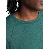 Gaiam Men’s Power Long Sleeve Crewneck Top, Standard Fit, Stretch Heavyweight Fleece Material(Pine Grove Heather)