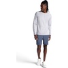 Gaiam Men’s Power Long Sleeve Crewneck Top, Standard Fit, Stretch Heavyweight Fleece Material(Sleet Heather)