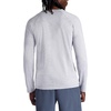 Gaiam Men’s Power Long Sleeve Crewneck Top, Standard Fit, Stretch Heavyweight Fleece Material(Sleet Heather)