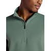 Gaiam Men’s Recovery Long Sleeve Quarter-Zip, Standard Fit, Midweight Breathable Material(Duck Green)