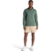 Gaiam Men’s Recovery Long Sleeve Quarter-Zip, Standard Fit, Midweight Breathable Material(Duck Green)