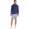Gaiam Men’s Recovery Long Sleeve Quarter-Zip, Standard Fit, Midweight Breathable Material(Medieval Blue)