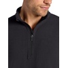 Gaiam Men’s Reform Long Sleeve Quarter-zip, Standard Fit, Stretch Midweight Material(Black)