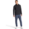 Gaiam Men’s Reform Long Sleeve Quarter-zip, Standard Fit, Stretch Midweight Material(Black)