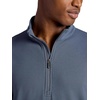 Gaiam Men’s Reform Long Sleeve Quarter-zip, Standard Fit, Stretch Midweight Material(Cool Grey)