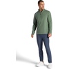 Gaiam Men’s Reform Long Sleeve Quarter-zip, Standard Fit, Stretch Midweight Material(Duck Green)