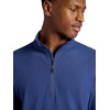 Gaiam Men’s Reform Long Sleeve Quarter-zip, Standard Fit, Stretch Midweight Material(Medieval Blue)