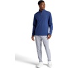 Gaiam Men’s Reform Long Sleeve Quarter-zip, Standard Fit, Stretch Midweight Material(Medieval Blue)