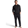 Gaiam Men’s Restorative Hoodie, Relaxed Fit, Stretch Heavyweight Fleece Material(Black)