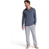 Gaiam Men’s Serenity Flow Long Sleeve Cowl Neck Quarter-zip Hoodie, Standard Fit, Stretch Midweight Material(Cool Grey Heather)