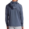 Gaiam Men’s Serenity Flow Long Sleeve Cowl Neck Quarter-zip Hoodie, Standard Fit, Stretch Midweight Material(Cool Grey Heather)