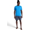 Gaiam Men’s Stretch Tech T-Shirt, Standard Fit, Stretch Midweight Performance Material(Campanula)