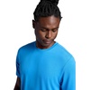 Gaiam Men’s Stretch Tech T-Shirt, Standard Fit, Stretch Midweight Performance Material(Campanula)