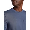 Gaiam Men’s Stretch Tech T-Shirt with Pocket, Standard Fit, Stretch Midweight Material(Cool Grey)
