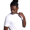 Gaiam Men’s Stretch Tech T-Shirt with Pocket, Standard Fit, Stretch Midweight Material(Stark White)