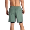 Gaiam Men’s Upside 7” Short with Liner, Standard Fit, Stretch Lightweight Material, Moisture-Wicking(Duck Green)