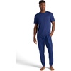 Gaiam Men’s Zen Flex Jogger, Standard Fit, 30” Inseam, Stretch Midweight Material(Medieval Blue)