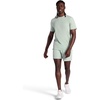 Gaiam Men’s Zen Vent Short Sleeve Crewneck T-Shirt, Standard Fit, Stretch Midweight Material(Dusty Green)