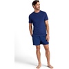 Gaiam Men’s Zen Vent Short Sleeve Crewneck T-Shirt, Standard Fit, Stretch Midweight Material(Medieval Blue)