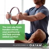 Gaiam Pilates Ring Fitness Circle, Toning Arms, Legs & Core | 15″ Magic Circle | Foam Padded Handles | Lightweight & Flexible | Home & Studio | Includes Exercise Guide(Dusty Pink/Seafoam)