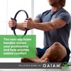 Gaiam Pilates Ring Fitness Circle, Toning Arms, Legs & Core | 15″ Magic Circle | Foam Padded Handles | Lightweight & Flexible | Home & Studio | Includes Exercise Guide(Black)